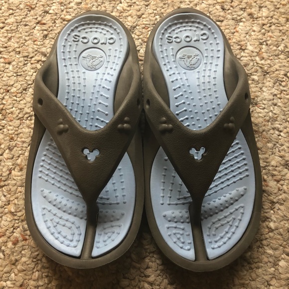 disney crocs flip flops